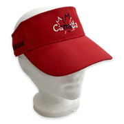 Canada Sun Visor Cap-Women Golf Visor Adjustable Visor Hat Empty Top Baseball Cap