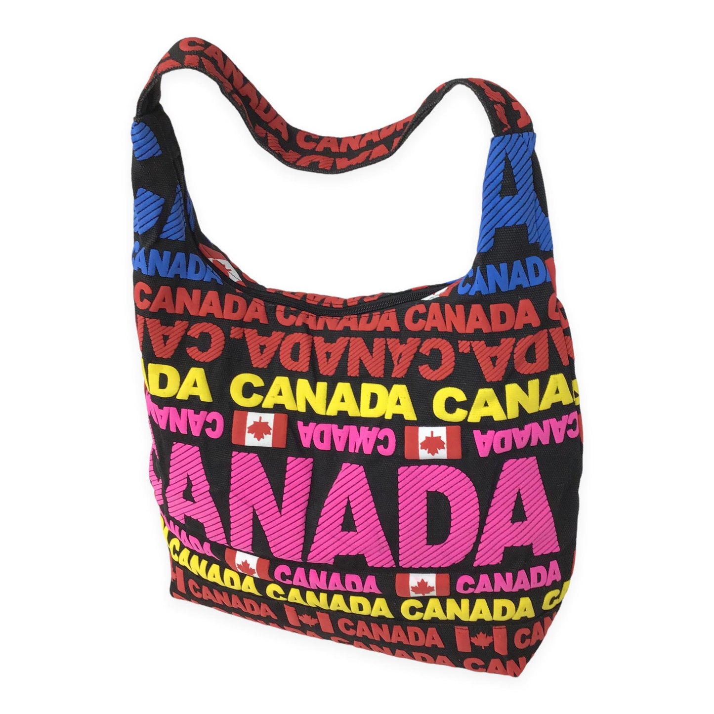 Sac à bandoulière fourre-tout de voyage au Canada | Sac fourre-tout avec fermeture éclair et bandoulière | Sac d'épicerie de grande taille | Sac à bandoulière pour filles, sac de plage, sac à main