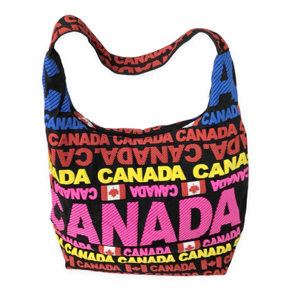 Canada Travel Tote Shoulder Bag | Tote Bag with Zipper and Shoulder Strap | Large Size Grocery Shopping Bag | Girls Shoulder Bag, Beach Bag, Hand Bag