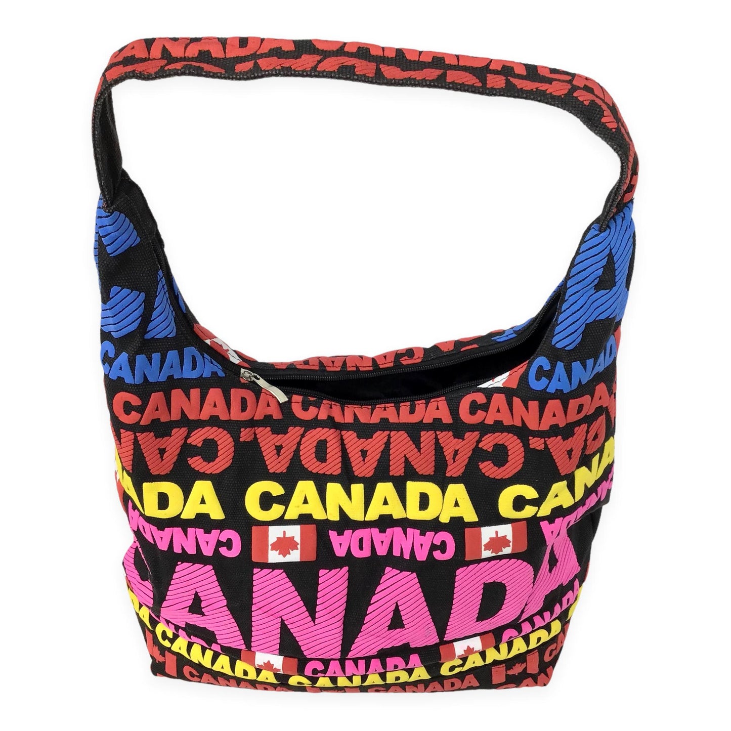 Canada Travel Tote Shoulder Bag | Tote Bag with Zipper and Shoulder Strap | Large Size Grocery Shopping Bag | Girls Shoulder Bag, Beach Bag, Hand Bag