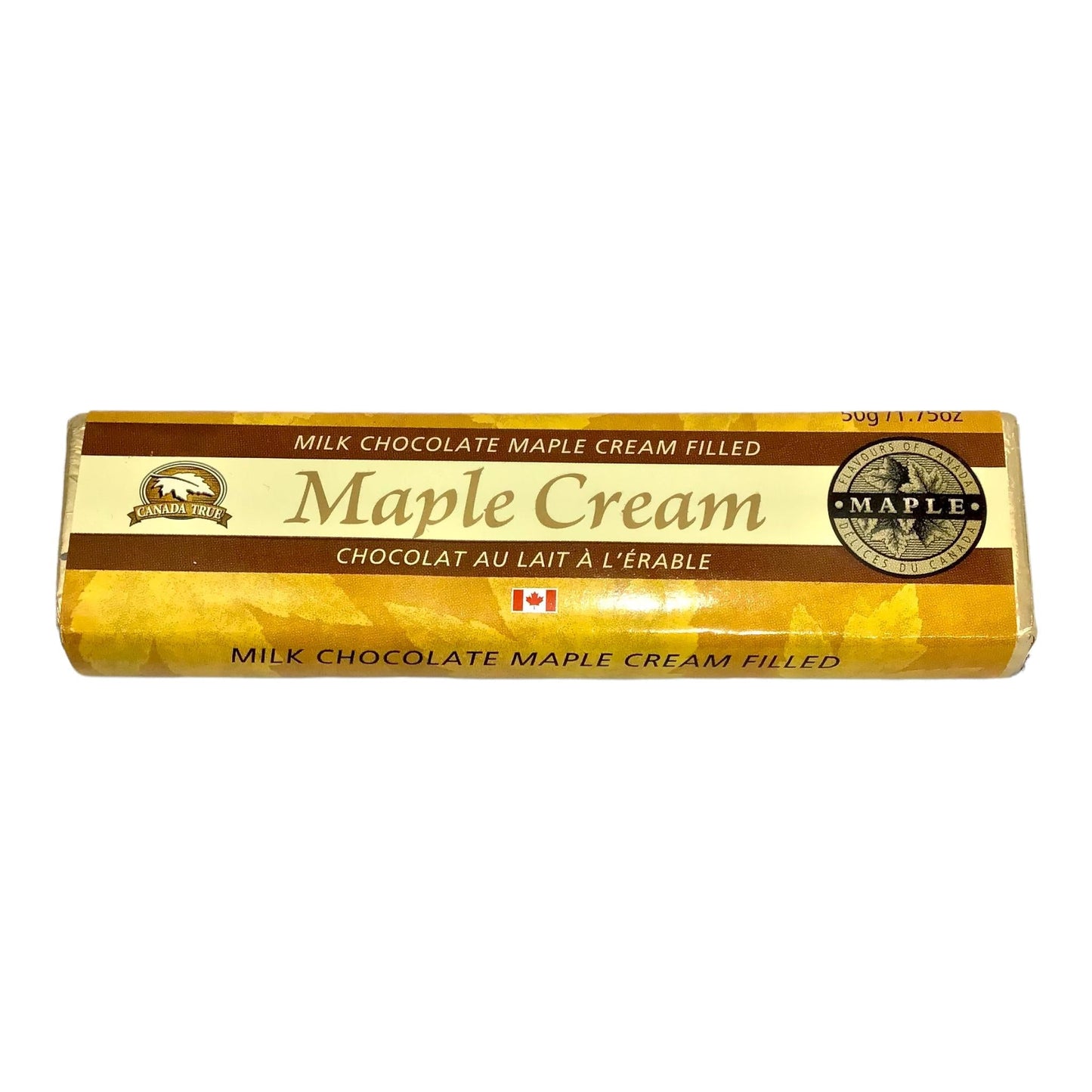 Canada True Milk Chocolate Maple Cream Filled 50g Bar