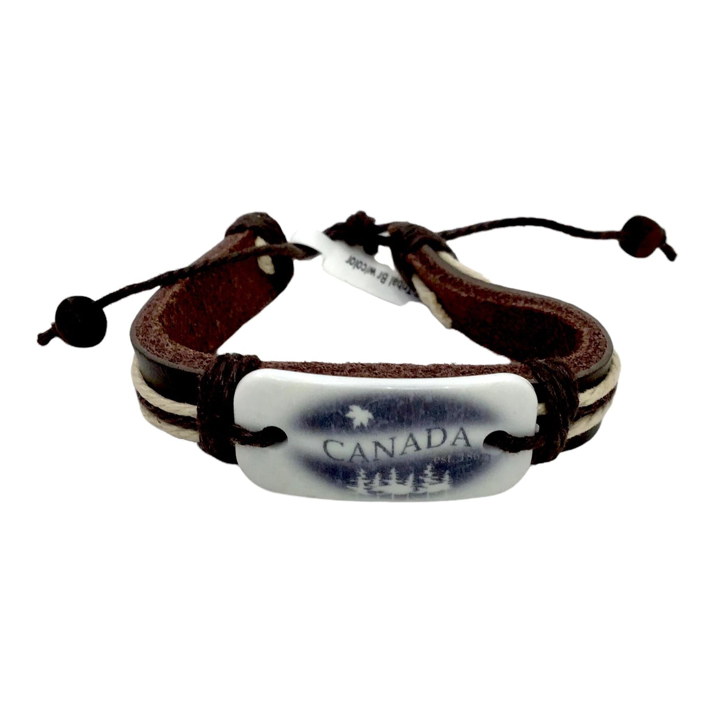 Canada Vintage Leather Bracelet - Canadian Souvenir Gift