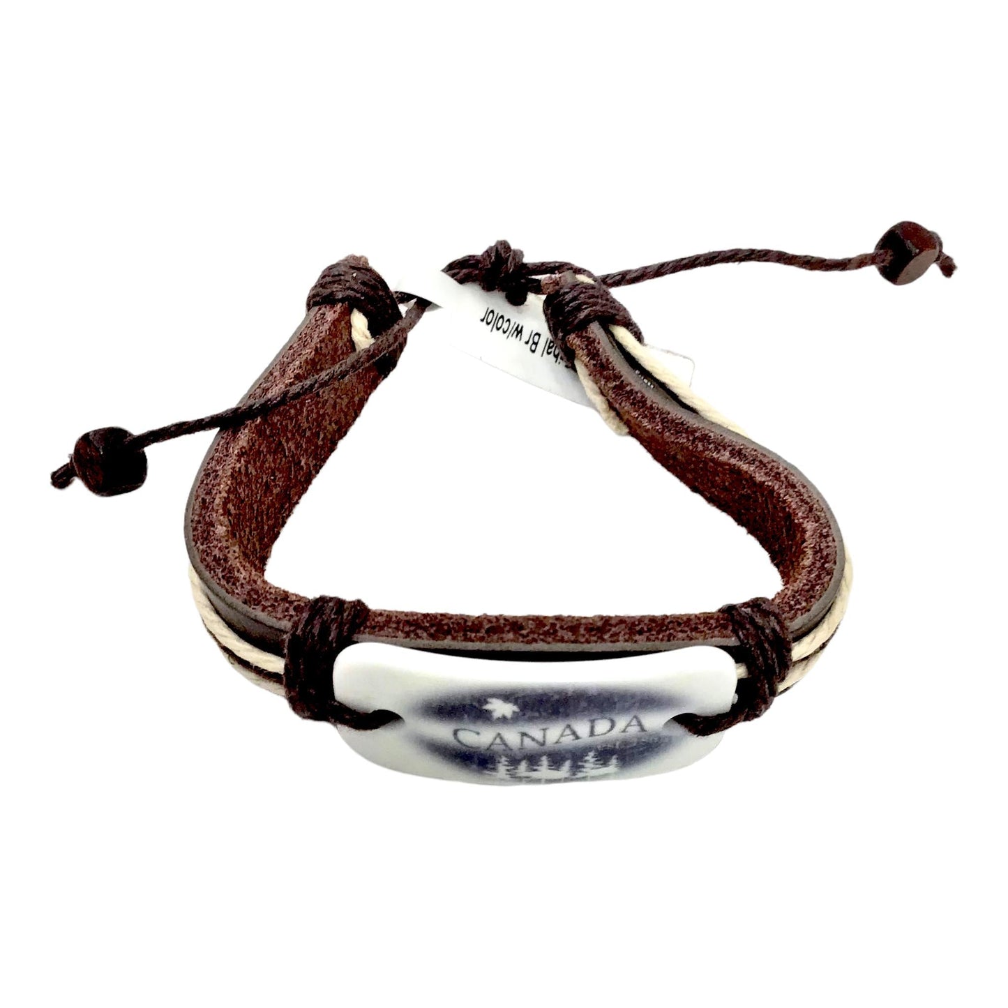 Canada Vintage Leather Bracelet - Canadian Souvenir Gift