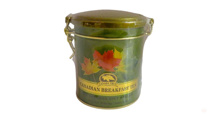 Canadian Breakfast Tea Tin 60g (1 Pack of 30 Bags) by Canada True - A Perfect Souvenir Gift of Canada