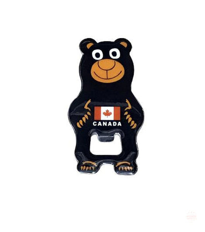 Canadian Funny Bear Metal Fridge Magnet Bottle Opener Souvenir