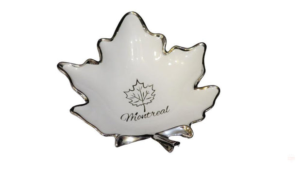 Canadian Ornamental Maple Leaf Accent Vanity Montreal 6" Plate