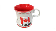 Canadian Souvenir Mug (Coffee, Cider, Hot Chocolate, Tea Cup) (Inuit Carving & Colorful Map of Canada