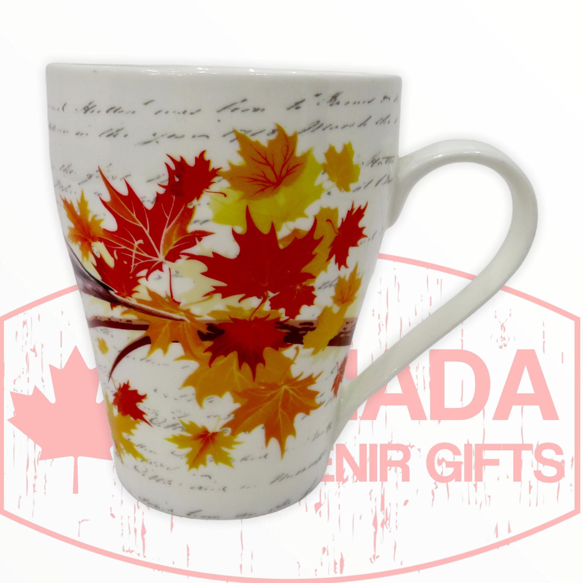 Coffee Mug - Beautiful Canada's Robin Bird Perched on the Maple Leaf Tree Tea Cup