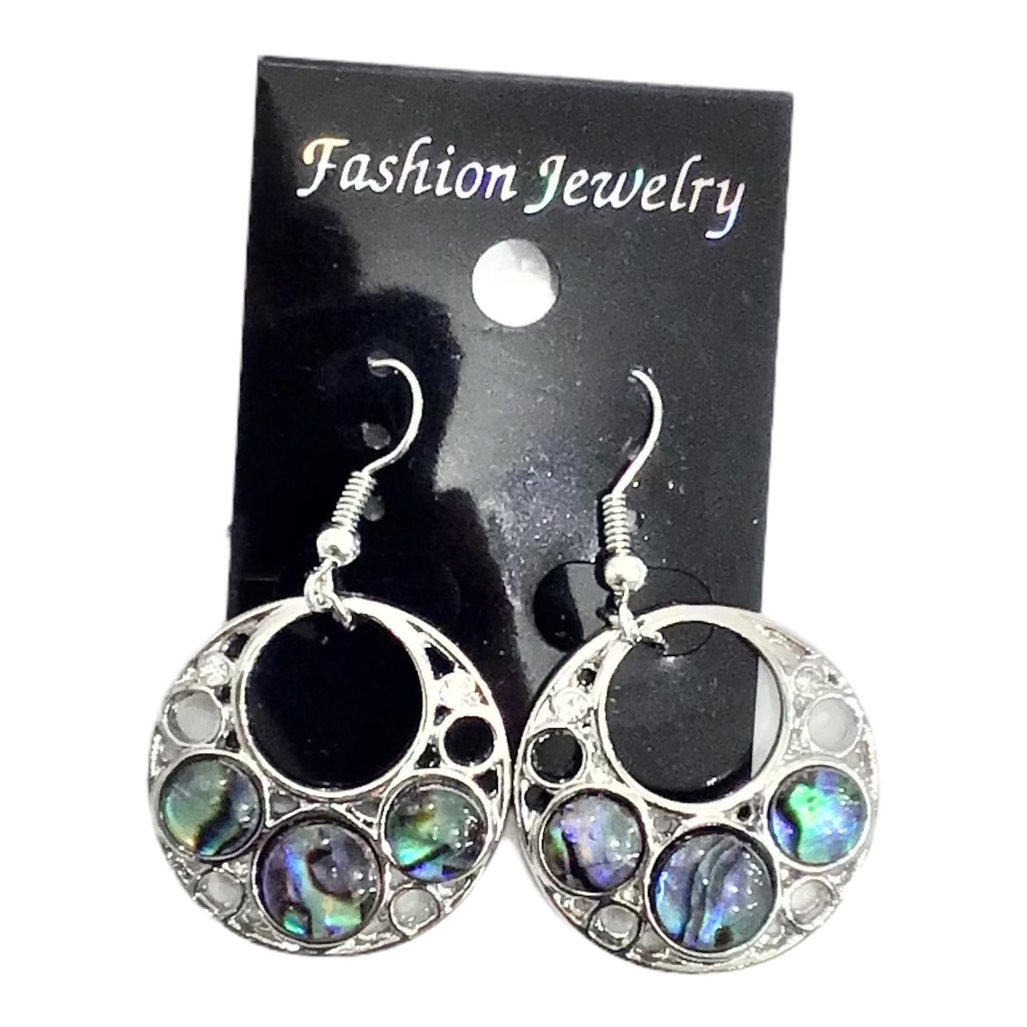 Earrings Abalone Circle - Canadian Souvenir Gift