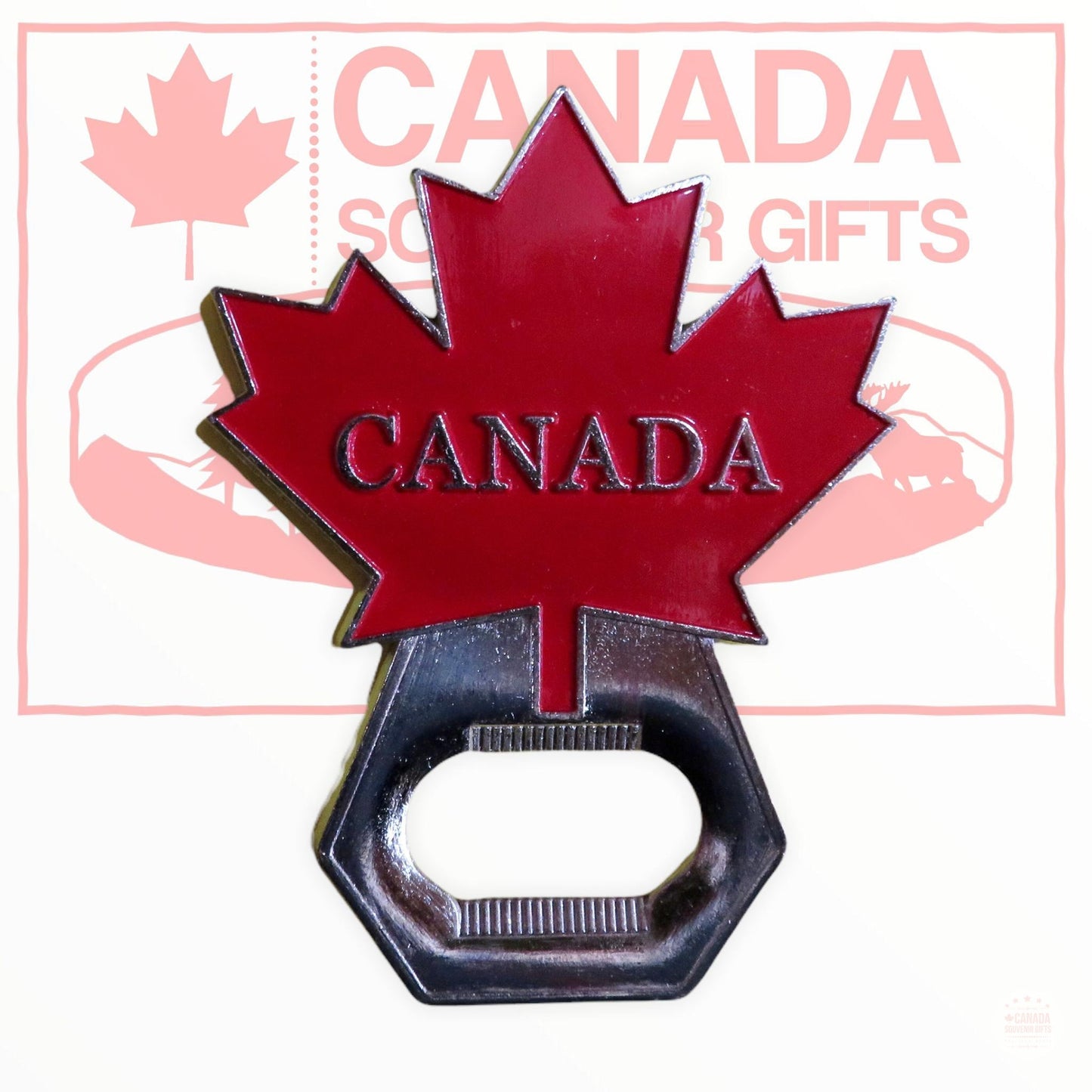 Fridge Magnet - Canada Maple Shape Bottle Opener