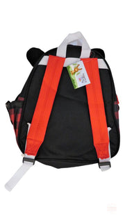 Happy Moose Plaid Backpack - Bear Backpack - Beaver Backpack Canada Souvenir Gift Backpack for Kids Age 3-11
