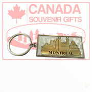 Key Holder - Montreal Skyline Scene Metal Keychain