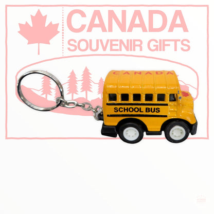 Keychain - Canadian School Bus Metal Key Holder | Canada Souvenir Gift