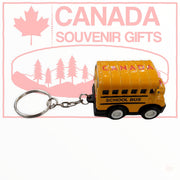 Keychain - Canadian School Bus Metal Key Holder | Canada Souvenir Gift