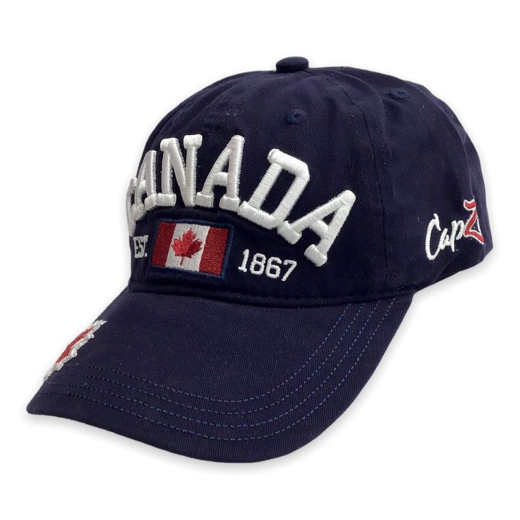 Youth Embroidered Canada Est. 1867 Free Adjustable Hat
