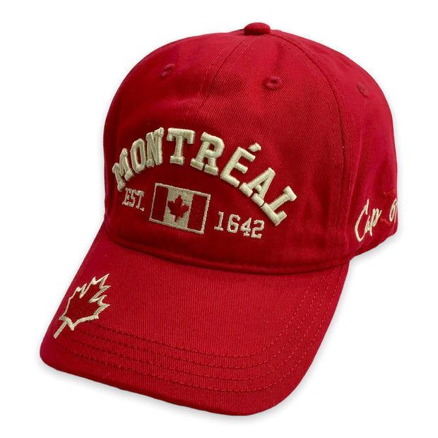 Youth Embroidered Montréal Est. 1642 Free Adjustable Hat