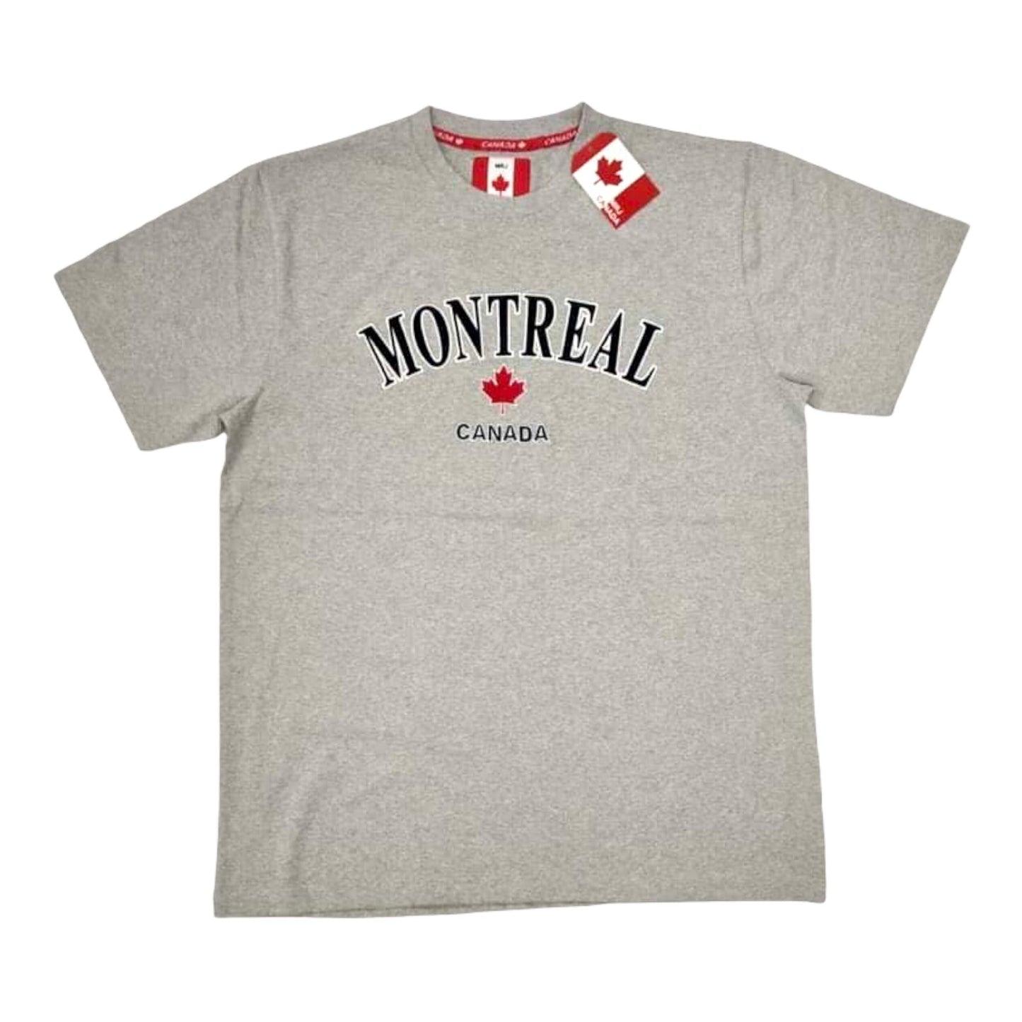 Light Grey Montréal Embroidery Adult Unisex T-shirt