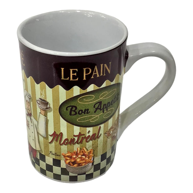 Montreal Famous Food Print Theme Coffee Mug