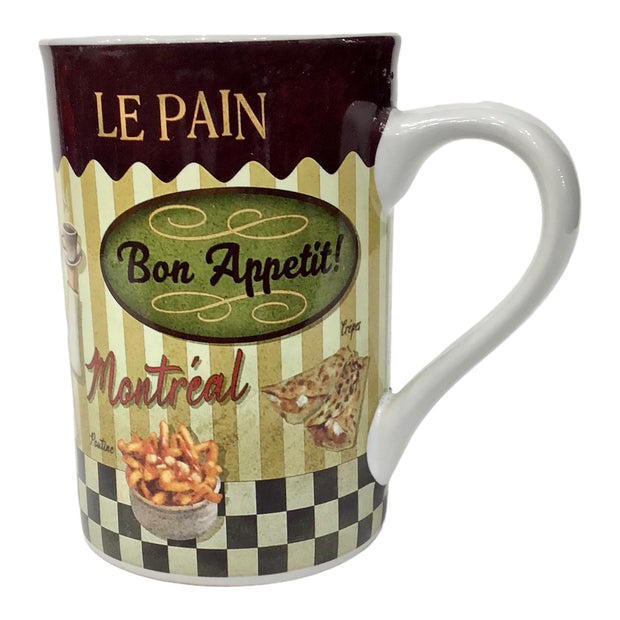 Montreal Famous Food Print Theme Coffee Mug