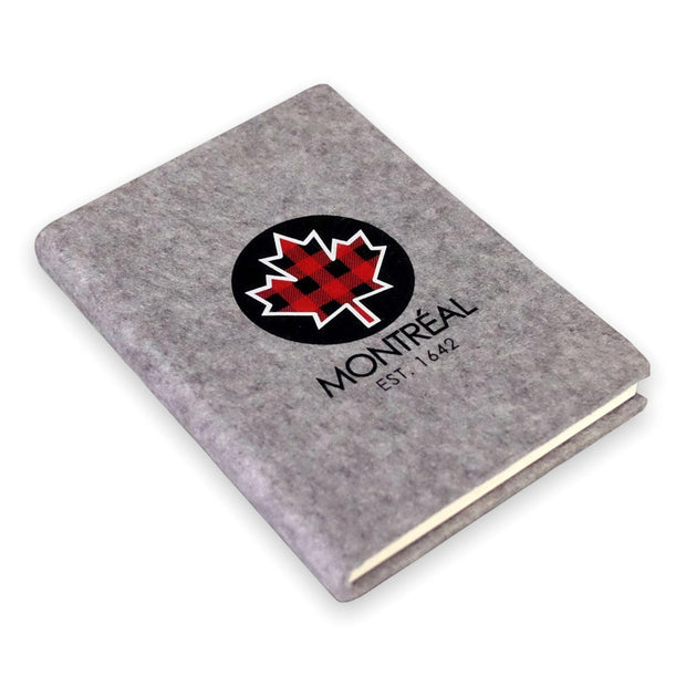 MONTREAL FELT NOTE BOOK 70g-100page 6x4.5 INCHES