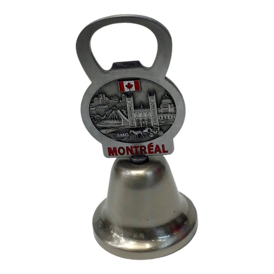 Montreal Vintage Metal Souvenir Bell And Bottle Opener