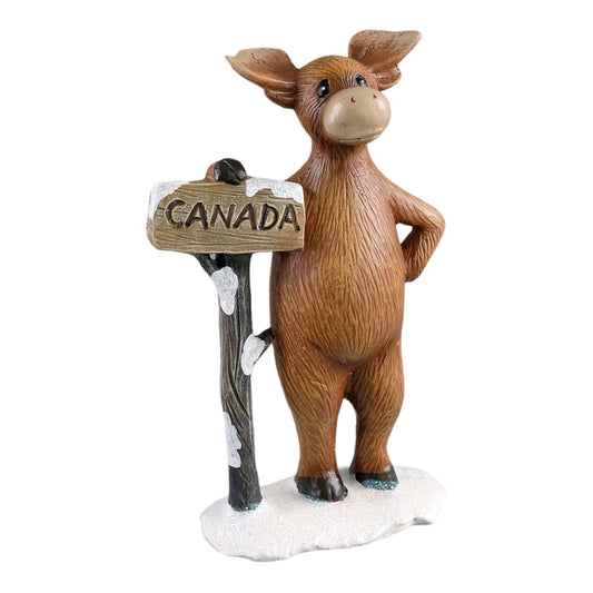 Figurine de signe du Canada debout d’orignal