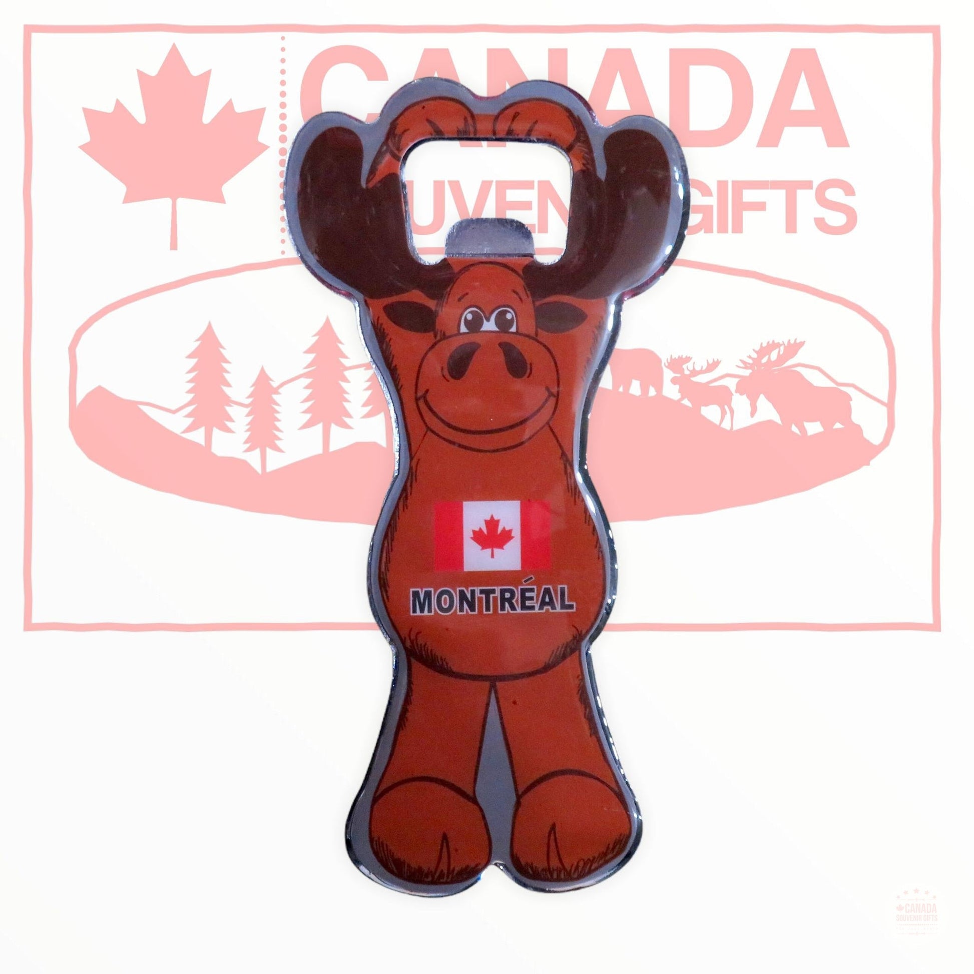 Magnet Montreal Moose Bottle Opener Metal