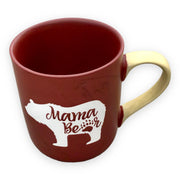 Mama Bear Coffee Mug, 18oz – Ceramic Coffee Mug with Mama Bear Needs A Coffee Quote – This Mug for Dad Makes a Great Gift – Features Cute Bear Shape Tea Cup