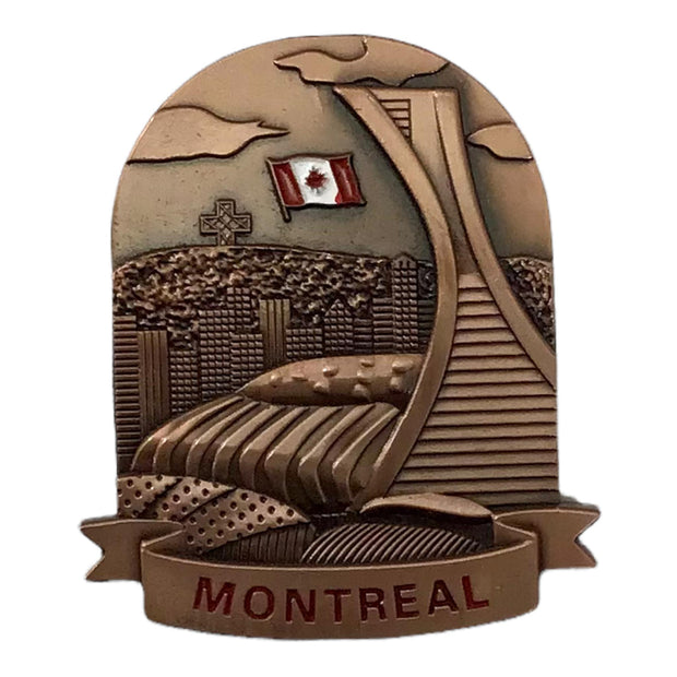 Metal Magnet Montreal Canada Vintage Aimants Souvenir