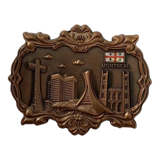 Metal Magnet Montreal Vintage Aimants SouvenirMetal Magnet Montreal Vintage Aimants Souvenir