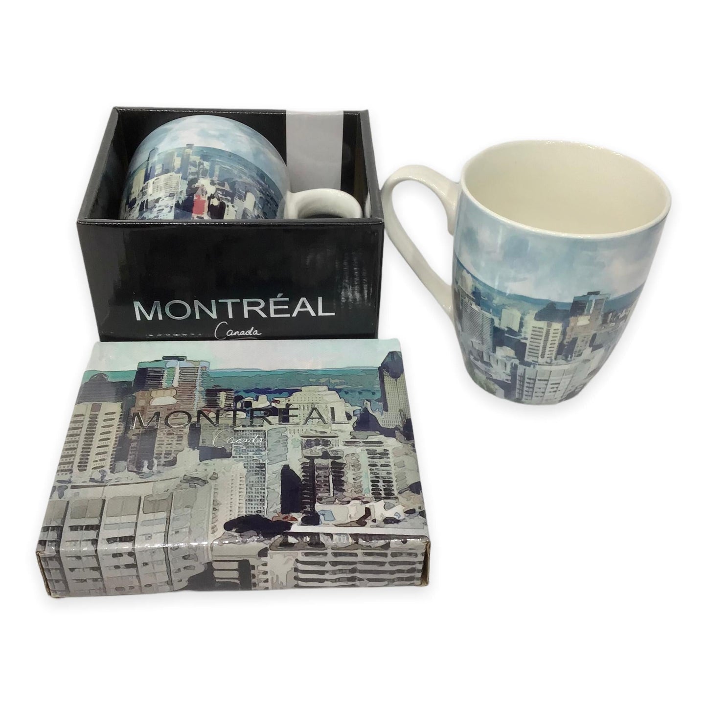 Montreal City Skyline Coffee Mug with Matching Gift Box Ceramic Mug