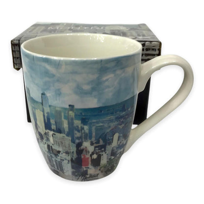 Montreal City Skyline Coffee Mug with Matching Gift Box 15oz Ceramic Mug | Travel Mugs and Coffee Cup