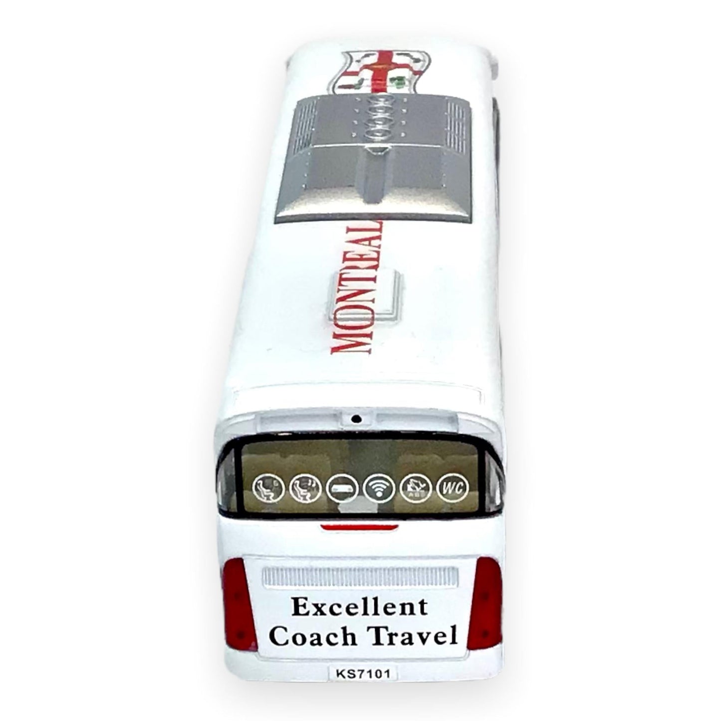 Montreal Coach Travel Tour Bus Toys Souvenir Gift - Metal Die Cast 7 inches