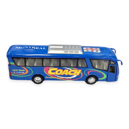 Montreal Coach Travel Tour Bus Toys Souvenir Gift - Metal Die Cast 7 inches