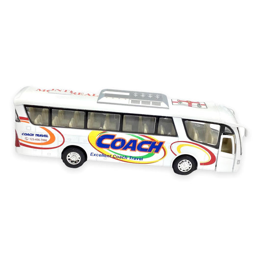 Montréal Coach Travel Tour Bus Toys Souvenir Gift - Métal moulé sous pression 7 pouces