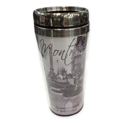 Montreal Skyline Vintage Print Travel Coffee Mug