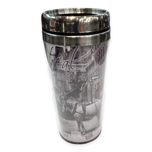 Montreal Skyline Vintage Print Travel Coffee Mug