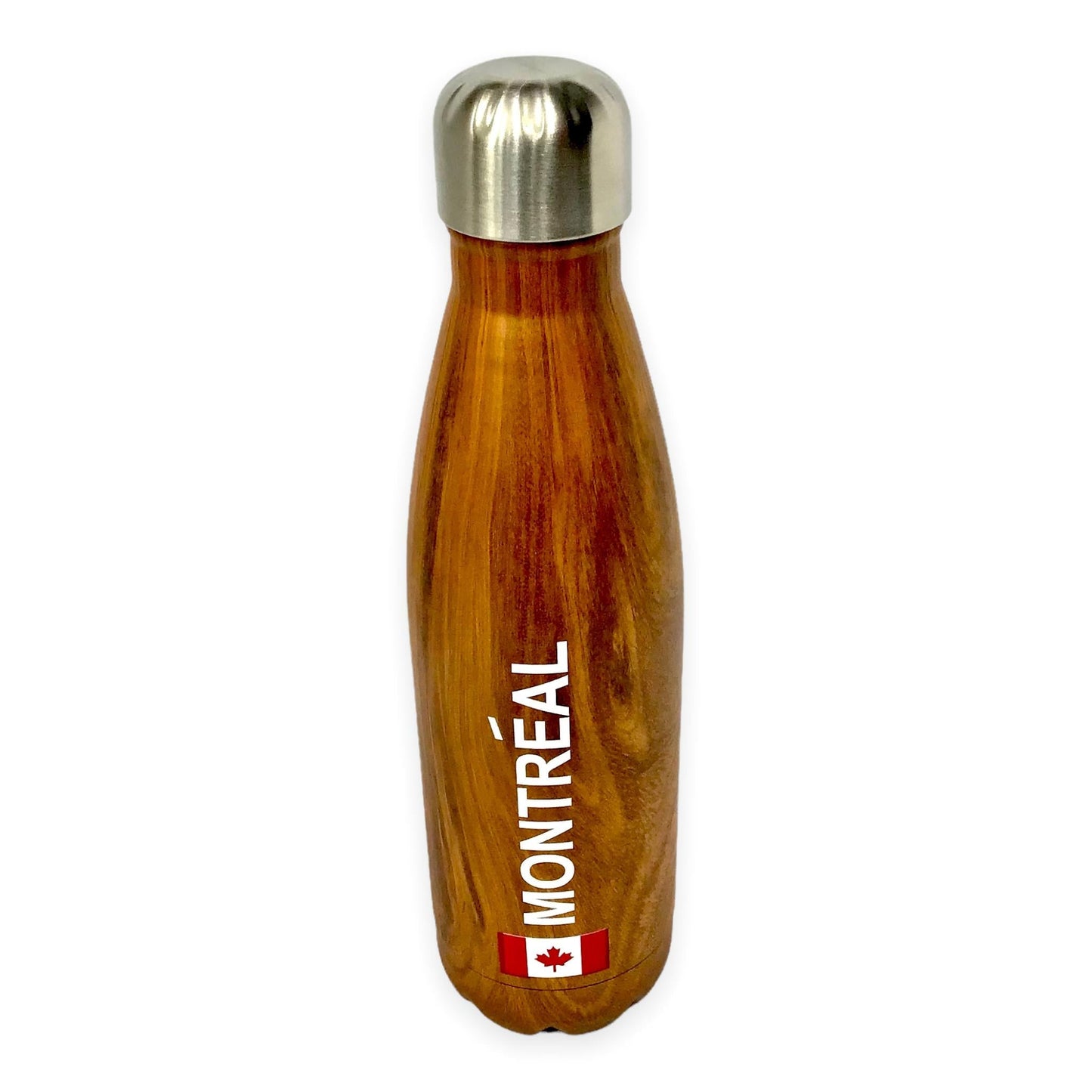 Montreal Wood Style Insulated Water Bottle