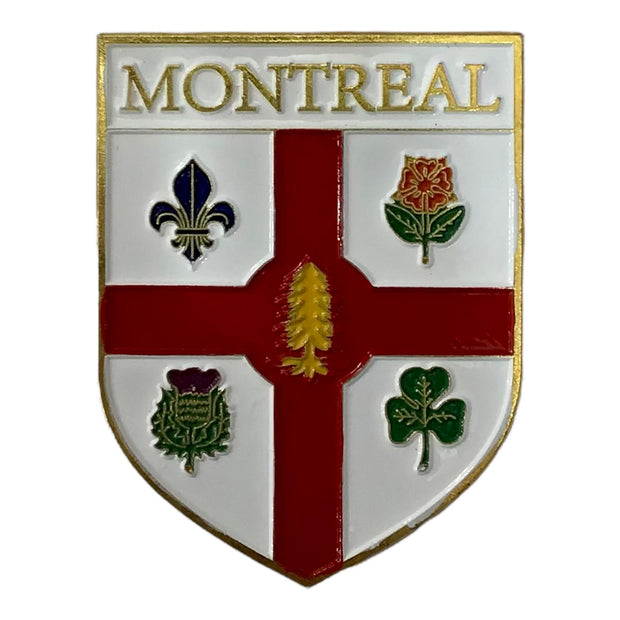 Montreal flag magnet metal DieCast