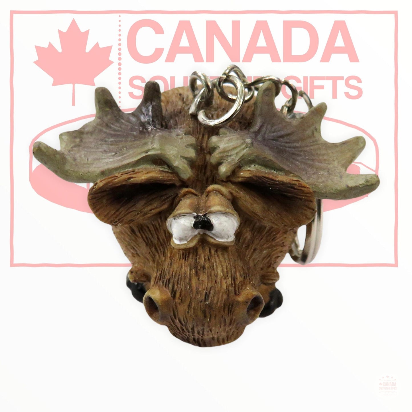 Moose 3D Keychain - Cute Moose Key Ring