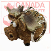 Moose 3D Keychain - Cute Moose Key Ring