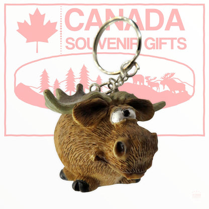 Moose 3D Keychain - Cute Moose Key Ring