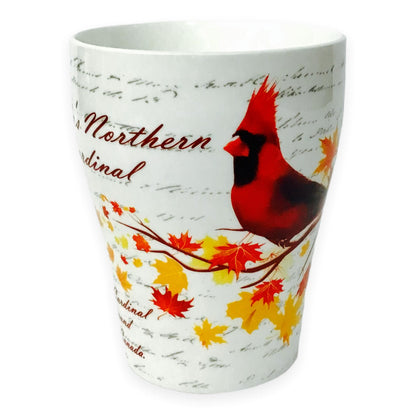 Mug - Canadian Northern Cardinal on Maple Leaf Tree