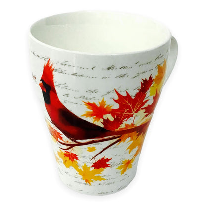 Mug - Canadian Northern Cardinal on Maple Leaf Tree