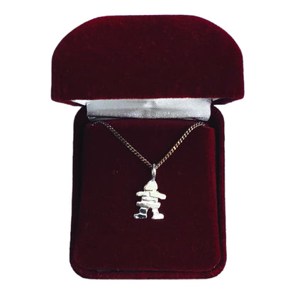 Collier Inukshuk avec chaîne - Cadeau de bijoux souvenir du Canada