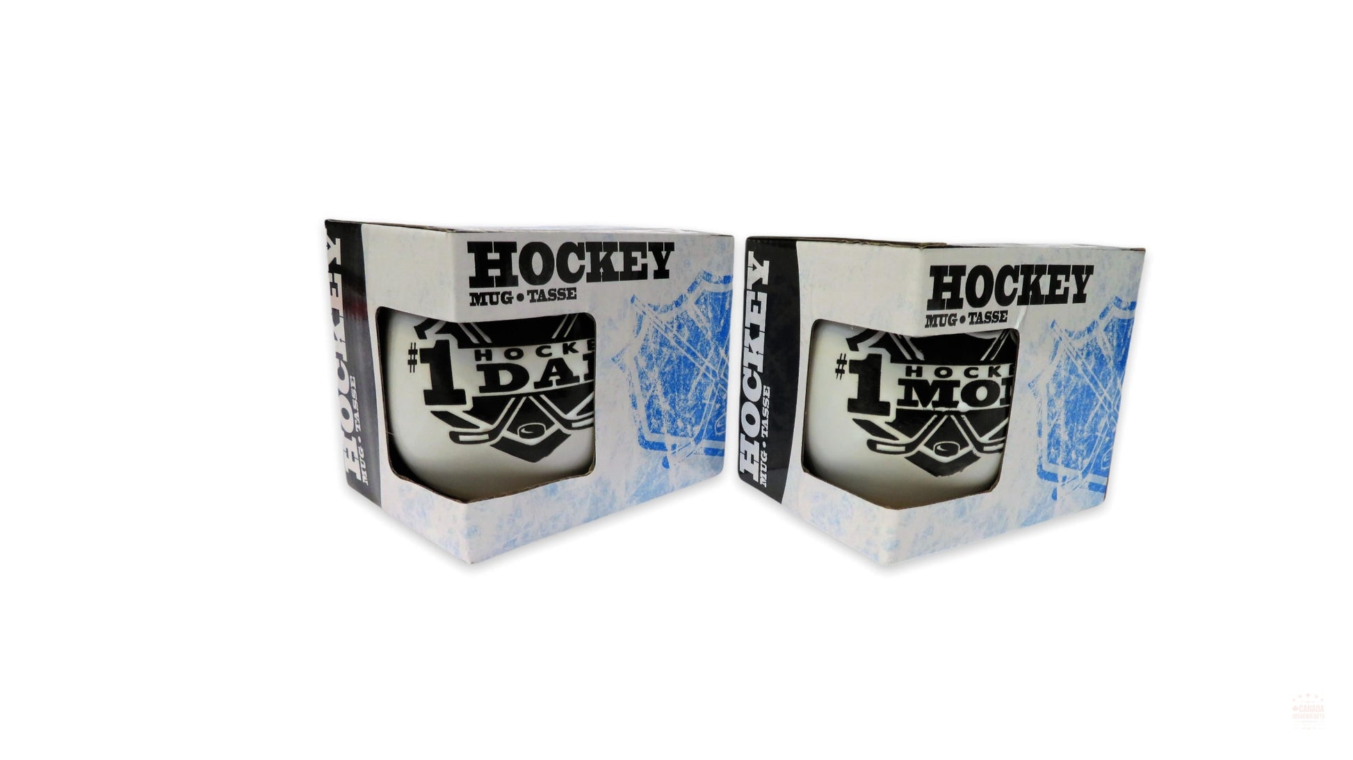 No 1 Hockey Mom and No 1 Hockey Dad Coffee Mugs 350 Ml 2-Pack, Our Hockey Mug is The Perfect Gift for Those Who Eat Sleep and Play Hockey.