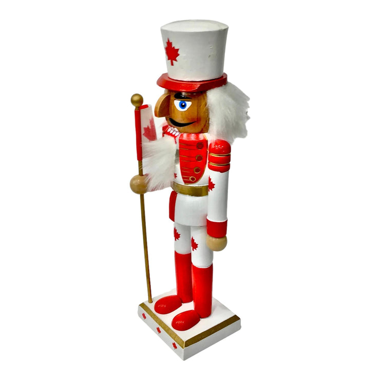Nutcracker Canada Souvenir, Vintage Wooden Figurine Soldier