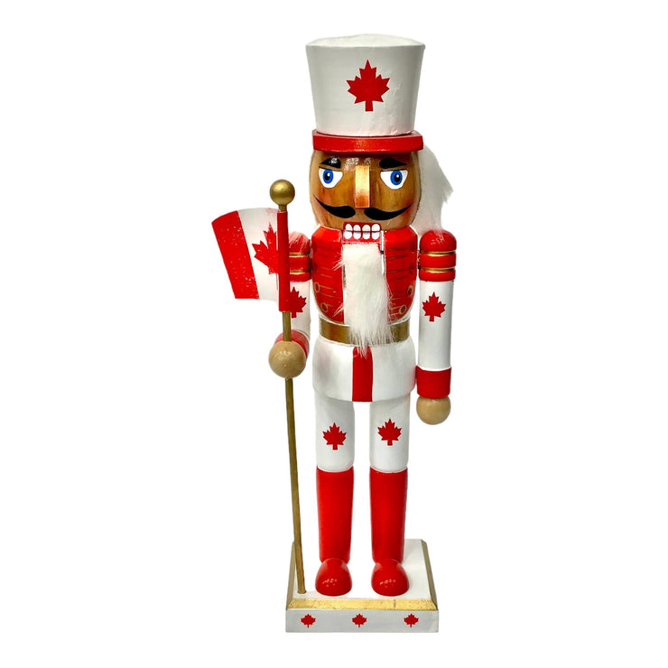 Nutcracker Canada Souvenir, Vintage Wooden Figurine Soldier