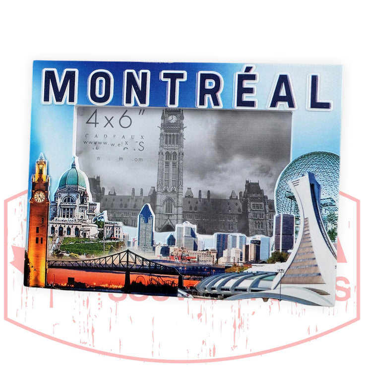 Picture Frame Souvenir - Montreal Landmark Vintage 3D Designed Photo Frame Ceramic