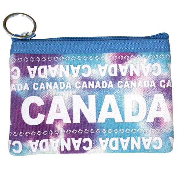 Porte-monnaie rose et bleu Tie Dye RR Canada